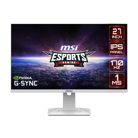 MSI G274QRFW 27" 16:9 WQHD 170Hz IPS LCD HDR Gaming Monitor, White