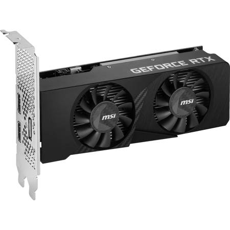 MSI NVIDIA GeForce RTX 3050 6GB GDDR6 Low-Profile OC Graphics Card with Dual Fan