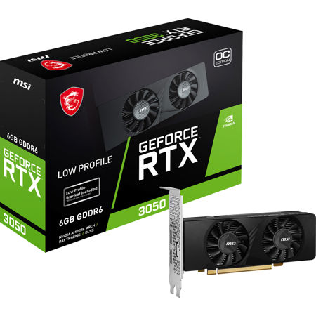 MSI グラフィックボード RTX3050 MSI NVIDIA GeForce RTX 3050 6GB GDDR6 Low-Profile OC Graphics Card