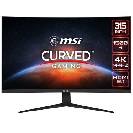 MSI G321CU 31.5" 16:9 4K Ultra HD 144Hz Curved VA LCD HDR Gaming Monitor, Black