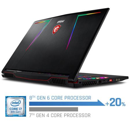 MSI GE73 Raider 17.3" Gaming Notebook, i7-8750H, 16GB, 256GB+1TB, GTX1070, W10H