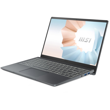 MSI Modern 14 14" Full HD Notebook Computer, i7-1195G7, 8GB, 512GB SSD,W10H,Gray