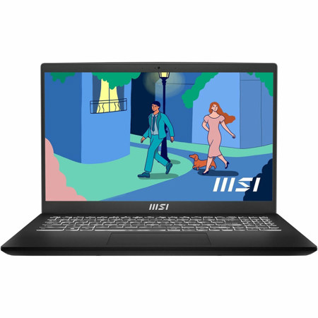 MSI Modern 15 B12MO-1000US 15.6" FHD Laptop, i7-1255U, 16GB,512GB SSD,W11P,Black