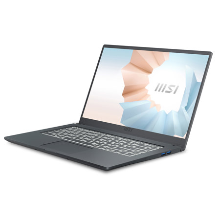MSI Modern 15 A5M-071 15.6" Full HD Notebook Computer, AMD Ryzen 5 5500U 2.1GHz, 8GB RAM, 256GB SSD, Windows 10 Home, Free Upgrade to Windows 11
