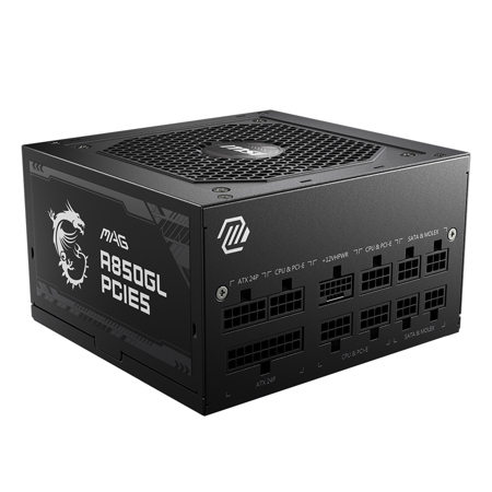 MSI MAG PCIE5 80+ Gold Certified Modular ATX Power Supply Unit
