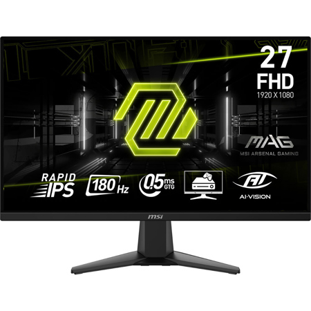 MSI MAG 242F 23.8" 16:9 Full HD 200Hz IPS LCD HDR Gaming Monitor, Black
