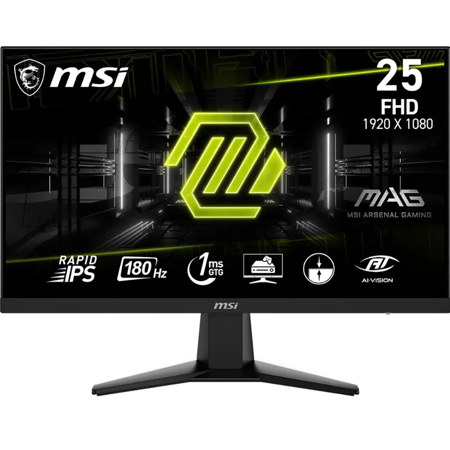 MSI MAG 256F 24.5" 16:9 Full HD 180Hz Rapid IPS LED HDR Gaming Monitor, Black