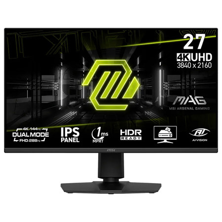 MSI MAG 275UPD E14 27" 16:9 Dual Mode 4K Ultra HD 144Hz and Full HD 288Hz IPS LCD HDR Gaming Monitor