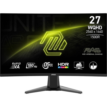 MSI MAG 27CQ6F 27" 16:9 WQHD 180Hz Curved VA LCD HDR Gaming Monitor