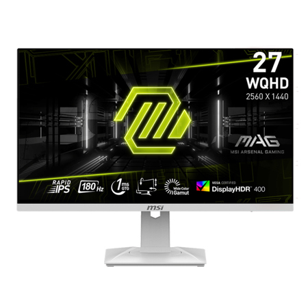 MSI MAG 274QRFW 27" 16:9 WQHD 180Hz IPS LED HDR Gaming Monitor, White