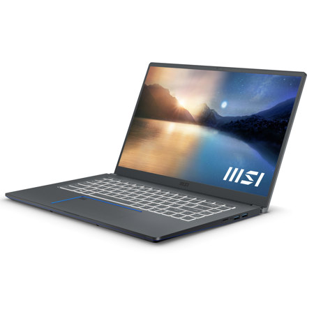 MSI Prestige 15 15.6" FHD, i5-1155G7, 16GB, 512GB SSD, GTX 1650 MAX-Q, W10P,Gray