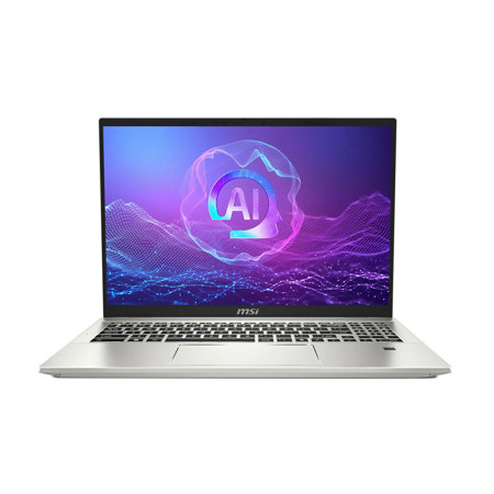 MSI Prestige A16 AI+ A3HMG-019US 16" 4K Ultra HD+ OLED Copilot+ PC Laptop, AMD Ryzen AI 9 365 2.0GHz, 32GB RAM, 1TB SSD, Windows 11 Pro, Urban Silver