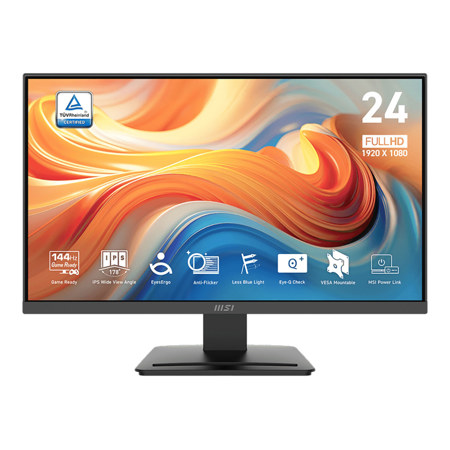 MSI PRO MP243L E14 23.8" 16:9 Full HD 144Hz IPS LCD HDR Monitor, Black