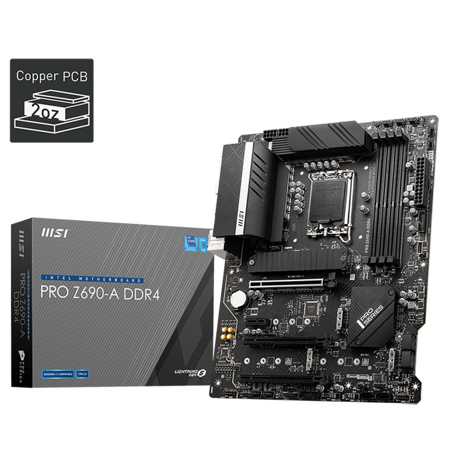 MSI PRO Z690-A DDR4 LGA 1700 SATA 6Gb/s ATX Motherboard