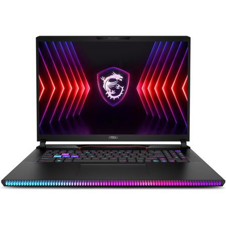 MSI Raider GE78 HX 17" QHD+ 240Hz Gaming,i9-14900HX,64GB,2TB,RTX 4080,W11H,Black