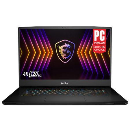 MSI Titan GT77 17.3" 4K UHD 120Hz Gaming,i9-12900HX,64GB,2TB SSD,RTX3080 Ti,W11P