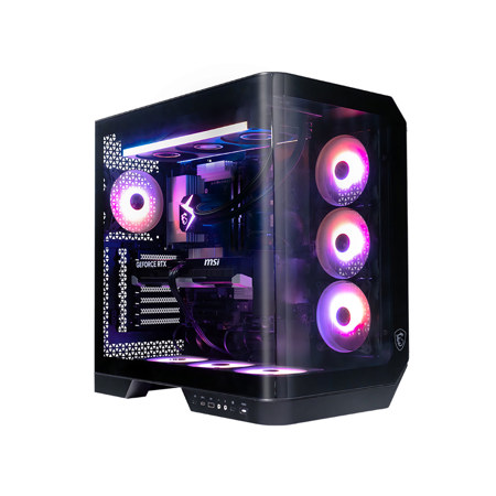 MSI Vision R AI 2NVP7-1612US Liquid Cooled Gaming Desktop Computer, Intel Core Ultra 7 265 2.4GHz, 32GB RAM, 2TB SSD, NVIDIA GeForce RTX 5070 12GB, Windows 11 Home, Black