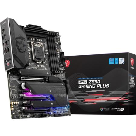 MSI MPG Z590 GAMING PLUS 1200 SATA 6Gb/s ATX Motherboard with Digital PWM