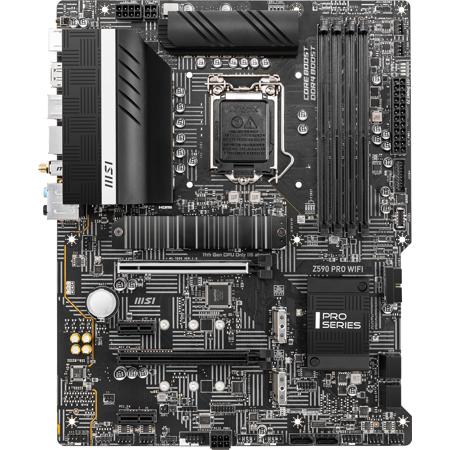 MSI Z590 PRO Wi-Fi LGA 1200 SATA 6Gb/s ATX Motherboard
