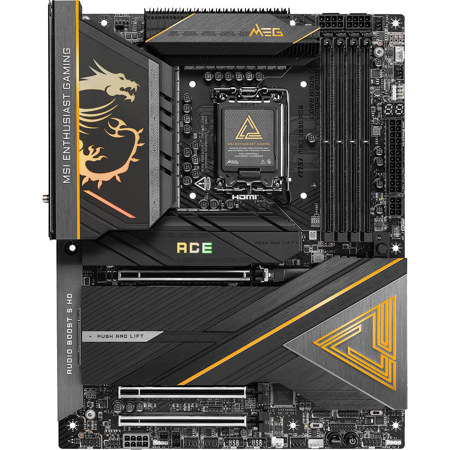 MSI MEG Z890 ACE Wi-Fi DDR5 LGA 1851 SATA 6Gb/s ATX Gaming Motherboard