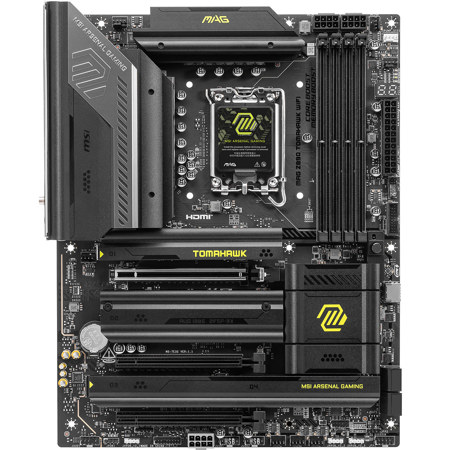 MSI MAG Z890 TOMAHAWK Wi-Fi DDR5 LGA 1851 SATA 6Gb/s ATX Gaming Motherboard
