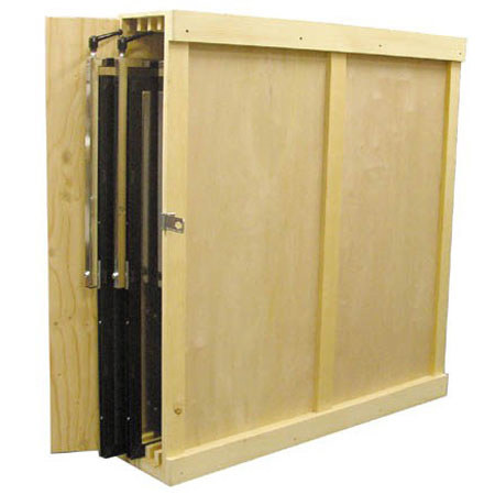 Matthews 24x24" Wooden Reflector Storage Box with 2 Place Slots