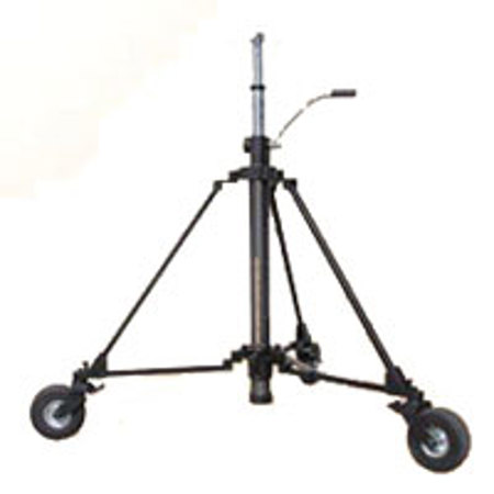 Matthews Super Crank-O-Vator II Stand with Wheels, Supports 200 lbs, Maximum Height 132" (11'), Chrome