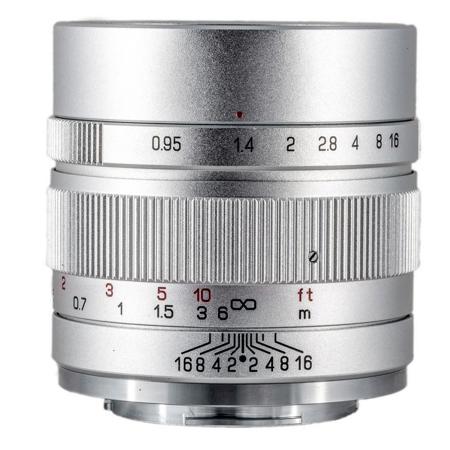 Mitakon Zhongyi Speedmaster 35mm f/0.95 Mark II Lens for Canon EOS M, Silver