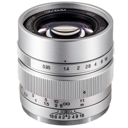 Mitakon Zhongyi Speedmaster 35mm f/0.95 Mark II Lens, Micro Four Thirds, Silver