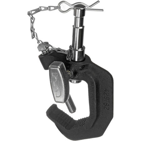 Matthews Baby Pipe Clamp with 5/8" Pin, Safety Chain and Cotter Pin
