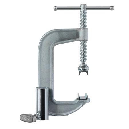 Matthews 6" C Clamp with Double Junior Receiver, Steel