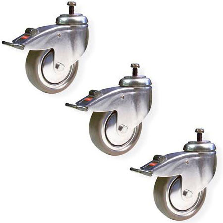 Matthews 4" Caster Wheels for the Mini Vator Stand, Set of 3 #489400