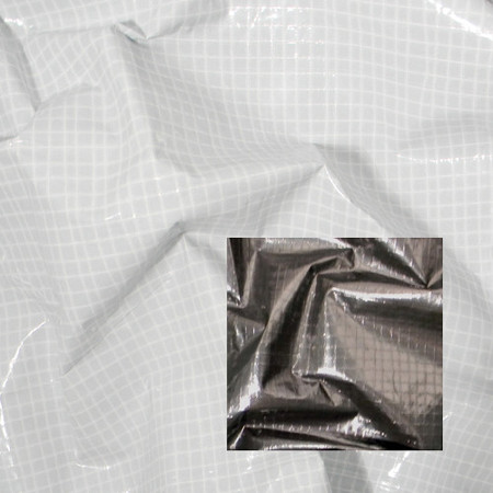 Matthews 12x20' Griffolyn T55 Butterfly/Overhead Fabric, Black/White