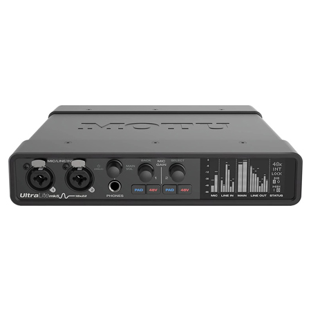 MOTU UltraLite-mk5 18x22 USB-C Audio/MIDI Interface