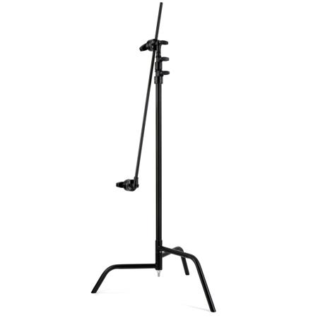 Matthews 40" Century C Stand, 10.5' Spring Loaded Base, Grip Head & Arm - Black
