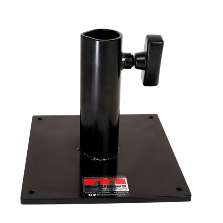 Matthews Junior Wall Plate, Black Hyper-Chrome