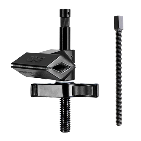 Matthews Matthellini 2" Center Jaw Clamp with Baby Pin, Bundle with Extendellini, Black Chrome