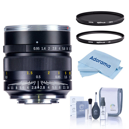 Mitakon Zhongyi Speedmaster 17mm f/0.95 Lens, Black w/58mm UV & CPL Filters