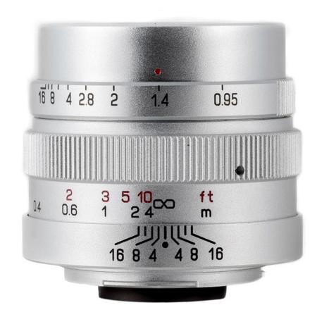 Mitakon Zhongyi Speedmaster 25mm f/0.95 Lens for Micro Four Thirds, Silver