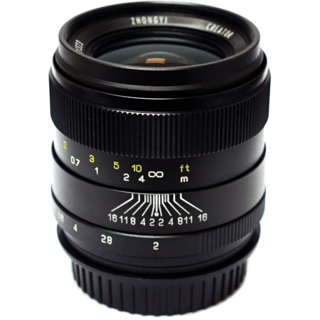 Mitakon Zhongyi Creator 35mm f/2 Lens for Sony DSLR Cameras, Manual Focus