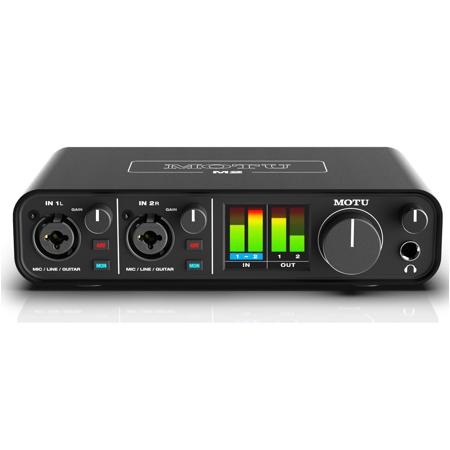 MOTU M2 2x2 USB-C Audio Interface for Recording, Mixing & Podcasting