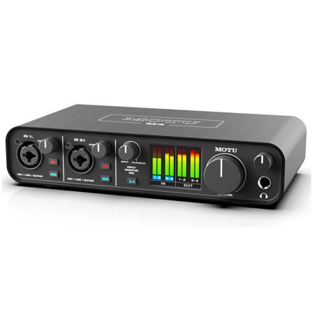 MOTU M4 4x4 USB Type-C Audio/MIDI Interface with Mic and