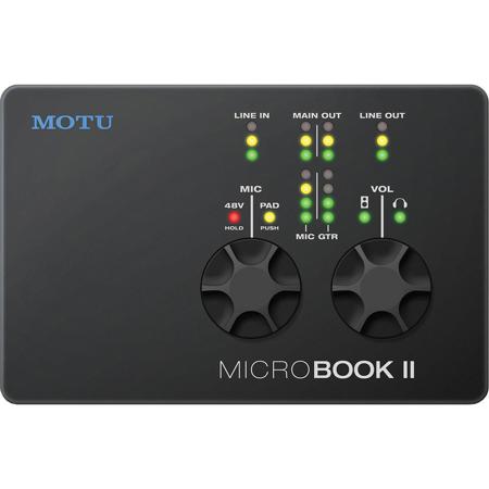 MOTU MicroBook II Studio Grade USB Audio Interface for Personal Recording