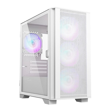 Montech AIR 100 ARGB Tempered Glass Micro ATX Tower Case, White