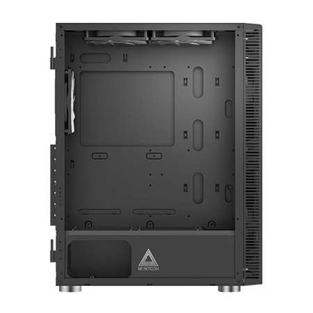 Montech X3 Mesh RGB Tempered Glass ATX Mid-Tower Gaming Computer Case, Black