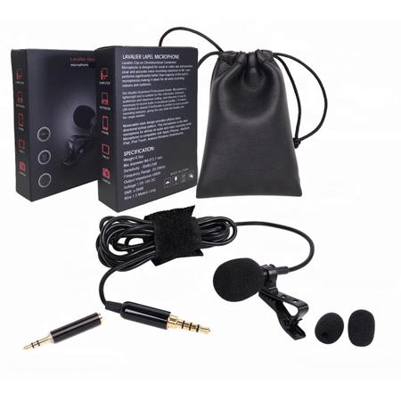 Music Trends Omnidirectional Lavalier Microphone for Smartphone and Camera