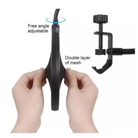 Music Trends Pop Filter for Recording Studio Microphone