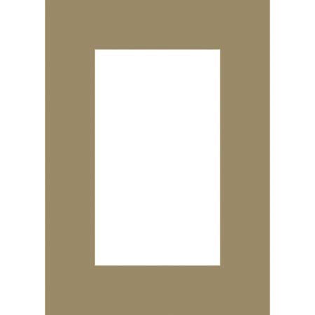 Milburn Designs Milburn Single White Core 16x20" Mat for 11x14" Print - Sage with a Beveled White Accent around Window.