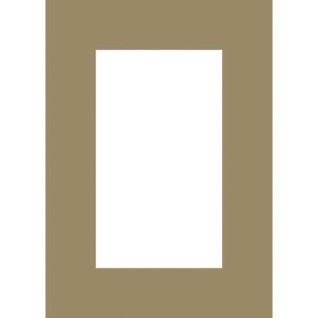 Milburn Designs Milburn Single White Core 8x10" Mat for 5x7" Print - Sage with a Beveled White Accent around Window.