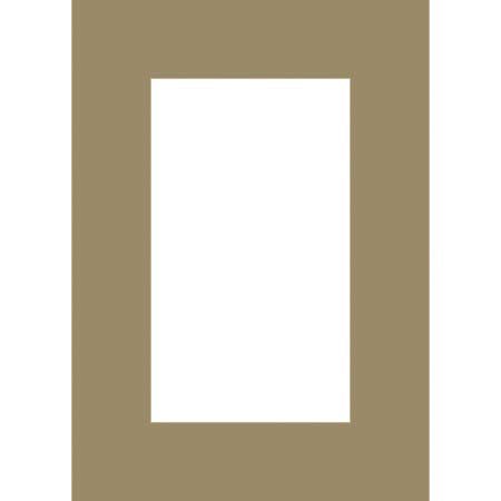 Milburn Designs Milburn Single White Core 11x14" Mat for 8x10" Print - Sage with a Beveled White Accent around Window.